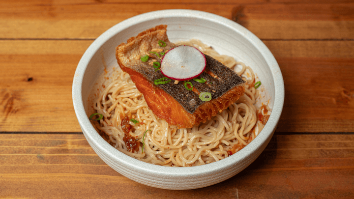 Crispy Salmon Spicy Noodles menu item